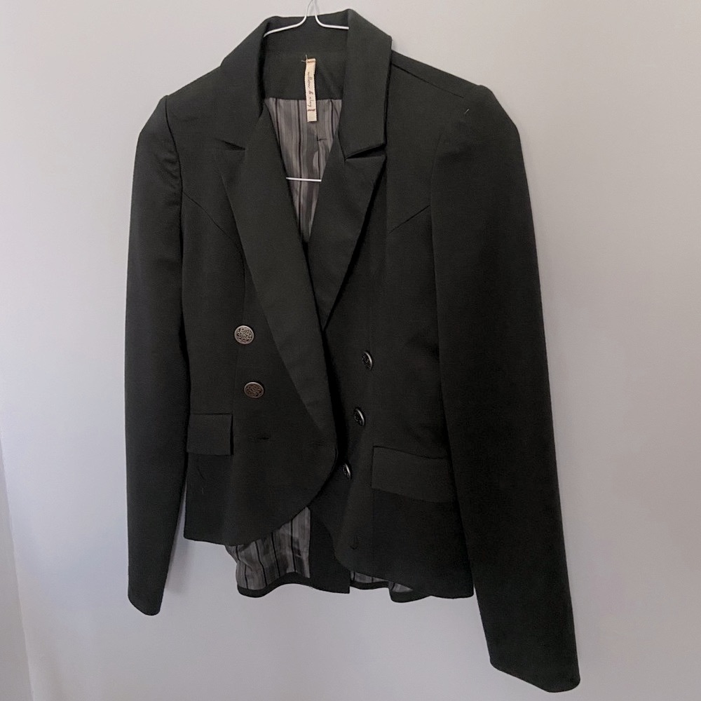 Willow & Clay Blazer Dark Green Double Breasted XS Cosplay Costume Military